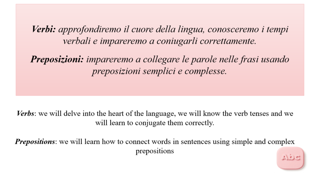 Verbi e preposizioni
